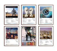 Plnk Floyd Music Album Cover Poster Print Canvas Wall Art Limited Signed The Division Bell Poster Room Aesthetic Set of 6 Dorm Decor 11x14 inch Unframed
