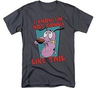 PLNSSCS Courage Cowardly Dog I Know I'm Not Like This T-Shirt(X-Large)