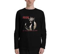 PLNSSCS Deicide Scars of Crucifix Band T-Shirts Boy's Long Sleeve Shirts Fashion Round Neck T Shirt Black(XX-Large)