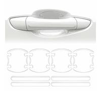 PLNSTYV 8 Pcs Car Door Handle Protector for KIA CEED 3 2021-2025, Scratch Resistant Paint Protection Film Door Handle Cup Guard Auto Sticker Accessories,White