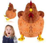 PLNVNVP Chubby Big Chicken Stuffed Animal, Easter Stuffed Chicken Plush Toy, Boy's and Girl's Room Decor, Funny Chickens Gift for Man and Women