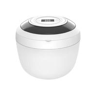 Ploise Ultrasonic UVC Denture Dome Cleaning Device - with UV Sanitizer, Fast Hands-Free Dental Cleanser & Steriliser Box (White)