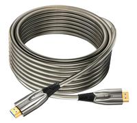Ploiwue 8K HDMI opticafiber cable 10m Metal Armor Jacket active optical AOC 2.1cable 48Gbps ultra high speed cable Function for HDTV/Projec tor Home Theatre Gaming box Blu ray player projector