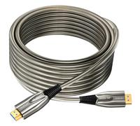 Ploiwue 8K HDMI opticafiber cable 30m Metal Armor Jacket active optical AOC 2.1cable 48Gbps ultra high speed cable Function for HDTV/Projec tor Home Theatre Gaming box Blu ray player projector