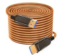 Ploiwue long 8k HDMI opticafiber cable 30M Metal Armor Jacket active optical AOC 2.1cable 48Gbps ultra high speed cable Function for HDTV/Projec tor Home Theatre Gaming box Blu ray player projector