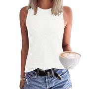 PLOKNRD UK Women's Summer Tank Tops - Sleeveless Crew-Neck T-Shirt | Soft-Stretchy Fabric,Loose-Fit Silhouette,Casual And Stylish Look,Versatile Basic-Fit Top,Various Printed Colors Available