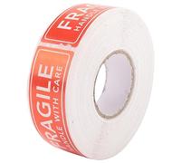 Plomevry 1 Roll/500Pcs Fragile Stickers - Fragile Handle with Care Labels - for Moving, Shipping, Mailing