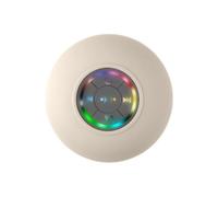 Plomevry 1Set Mini Bluetooth Speaker Bathroom Audio Wireless Shower Speakers RGB Light Bluetooth Suction Cup Speaker Waterproof, White