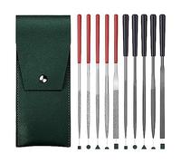 Plomevry 5 Piece Mini Diamond Needle Files & 5Pcs Small Steel Files for High Precision Sanding Work On Metal, Wood,Plastic Carving Easy to Use