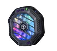 Plomevry Phone Cooler Magnetic Wireless Charger with RGB Lighting, 3 Level Quick Cooling Fan for Phone Gaming Live Streaming Easy to Use