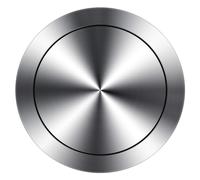 Plomevry Stainless Steel Garbage Flap Lid Trash Bin Cover Flush Built-in Balance Swing Flap Garbage Lid for Kitchen Counter (26cm)