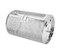 Plomevry Stainless Steel Grill Roaster Drum Oven Basket Bakeware Oven Roast Baking Rotary Nuts Basket BBQ Grill Cooking Tool A