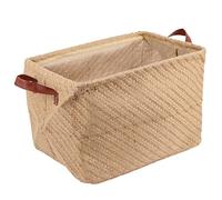Plomevry Storage Basket Decorative Dense Stitches Fabric Dirty Clothes Basket for Laundry B
