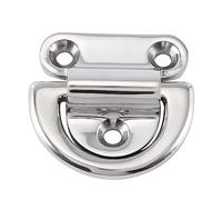 Plomevry Yacht Parts Boat D-Type Connecting Ring Buckle Stainless Steel Yacht Bolt Rope Fixed Ring 8mm