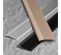 PLONARFIX Door Threshold Ramp Floor Edge Trim Strip,Extra Wide 10cm,Interior Metal Thresholds For Doorways,Carpet To Tile Transition Strip(Gold)