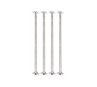 PLOQAZEH For HSP 53633 538104 51805 51806 1/10 100mm 101mm For Universal Front Rear Driven Shaft Dogbone RC Car For Buggy Parts Rc Drive Shaft Models(Silver,4PCS)