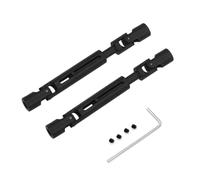 PLOQAZEH For MN For MN78 1/12 2Pcs Metal Drive Shaft CVD Remote Control Car Upgrades Replacements Modifications Accessories RC Car Upgrade Part(Black)