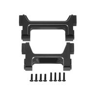 PLOQAZEH For Traxxas For TRX4M For Defender 1/18 5.8g CNC Aluminum Front Rear Bumper Mount Protective Stand RC Crawler Car Chassis Parts RC Car Upgrade Part(Black)