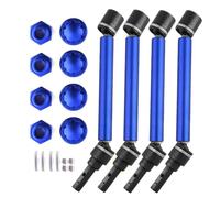 PLOQAZEH Models For Traxxas For MAXX 2.0 V2 89076-4 For WideMaxx 1/10 4pcs 8996X Extended Drive Shaft CVD With Wheel Hex RC Car Upgrade Parts(Blue)