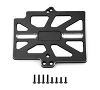 PLOQAZEH Parts For TRAXXAS For Mini For Maxx Monster Truck Metal MAX10 2S 3S ESC Mount Plate RC Car Upgrade Parts Accessories(Black)