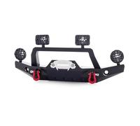 PLOQAZEH RC Accessories For Traxxas For TRX4 82024-4 1/10 Metal Front Bumper With Light Winch Base RC Crawler Car For Sport And Unassembled Kit Upgrade Part(Black)