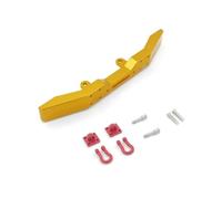 PLOQAZEH RC Accessories For WPL B14 B36 Q60 Q61 4WD 6WD 1/16 RC Car Metal Front Bumper With Tow Hook Military Truck Upgrade Parts Accessories(Yellow)
