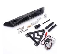 PLOQAZEH Rc Bumper Modification For Axial For Scx10 II For Traxxas For Trx4 1/10 Aluminum Rear Bumper W Spare Tire Rack Upgrades Parts RC Crawler Car