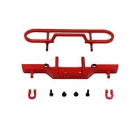 PLOQAZEH Rc Bumper Modification For Fms 124 FCX24M For Camel Trophy D90 D110 For Discovery Metal Upgrade Remote Control Car Front Bumper Of The First Generation(Red)