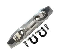 PLOQAZEH Rc Bumper Modification For Traxxas For E-Revo 2.0 86086-4 4X4 For Vxl 5335X 1/10 Metal Rear Bumper With Tow Hook Upgrade Accessories Replace(Silver)