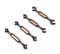 PLOQAZEH RC Car Disassembly Tool General Parts RC Car 4Pcs Wrench 3/3.2/3.5/3.7/4/5/5.5/6Mm Turnbuckle Nut Ball End Joint Remover for Universal Tool RC Car Drone Boat(Yellow)