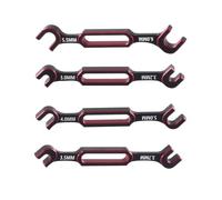 PLOQAZEH RC Car Disassembly Tool General Parts RC Car 4Pcs Wrench 3/3.2/3.5/3.7/4/5/5.5/6Mm Turnbuckle Nut Ball End Joint Remover for Universal Tool RC Car Drone Boat(Red)