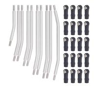 PLOQAZEH RC Car Repair Kit For Axial For SCX10 II 1/10 90046 313/324mm Metal RC Crawler Car RC Links Upper Lower Linkage For Chassis Link Set With Plastic Rod Ends(324mm)