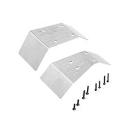 PLOQAZEH RC Car Upgrade Part For Arrma For Gorgon Monster Truck 2WD 1/10 Metal Stainless Steel Front And Rear For Chassis Protector RC Car Upgrade Parts Kit
