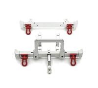 PLOQAZEH RC Car Upgrade Part For MN For MN82 LC79 1/12 Metal Front And Rear Bumper Guards Set RC Car Tracked Vehicle Parts And Accessories Upgrade Replacement Use(Silver)