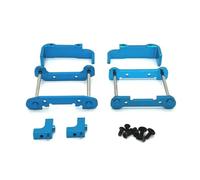 PLOQAZEH RC Car Upgrade Part For Wltoys 144001 144010 144016 144018 124017 124019 124007 124008 Metal Arm Code Servo Mount Battery Holder Rc Car Parts Replacement(Blue)