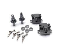 PLOQAZEH RC Car Upgrade Part For WLtoys 284131 K969 K979 K989 K999 P929 P939 1/28 Metal 27mm Drive Shaft Gearbox Differential RC Car Tracked Vehicle Parts Replacement(Gray)