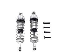 PLOQAZEH Rc Components For WLtoys 144010 144001-02 124016-17-18-19 RC Car Parts Metal Upgrade Hydraulic Shock Absorber Remote Control Car Accessories(Silver)