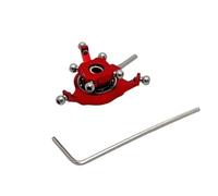 PLOQAZEH Rc Components For WLtoys K124 K170 Metal Upgrade Swashplate Accessory Kit RC Helicopters Accessories Repair Parts Replacement(Red)