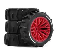 PLOQAZEH RC Crawlers Models For Arrma For Typhon For Grom 1/14 Tires Sand Digging Snow Beach For Small Typhoon Model Accessor Assemble Replace(Red)