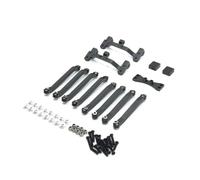 PLOQAZEH RC Crawlers Models For MN D90 D91 D96 For MN98 99S 1/12 Metal Linkage Holder RC Car Model Accessories Modified Replacement Replace Assemble(Black)