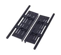 PLOQAZEH RC Crawlers Models For SCX10 I II For TRX4 For Wrangler For Rock 1/10 RC Crawler Car Upgrade Parts 2 Pcs Aluminum Alloy Sliders Adjustable Side Step(Black)