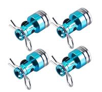 PLOQAZEH RC Crawlers Models For TRX4 For HSP For Redcat 1/10 4pcs Stealth Body Post Mount Contact Shell Column Clips RC Drift Car More Replace Modified(Blue)