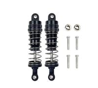 PLOQAZEH Rc Damper For Wltoys 144001 1316 1/14 2 Buah Peredam Kejut Depan Belakang Logam Aluminium Untuk Mobil RC Crawler Kursus Singkat Truk Upgrad(Black)