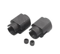 PLOQAZEH RC Differential Cup Set For HSP 02034 1/10 RC Model Car Spare Parts 2PCS For Universal Joint Cup A Upgrade Accessories Black For Silver(Black)