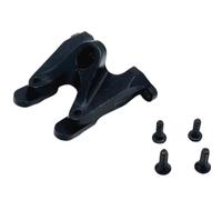 PLOQAZEH RC Models Parts For WLtoys 244016 LOS Micro -B 1/24 Metal Upgrade Remote Control Car Tail Fin Fixing Components(Black)