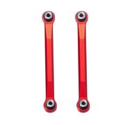 PLOQAZEH RC Repairs Models For Axial For SCX24 For Deadbolt For Wrangler For Gladiator For Bronco 1/24 2Pcs Metal Link Rod Set RC Crawler Car Truck Modified Parts(Red,45mm)