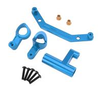 PLOQAZEH RC Repairs Models For MJX For Hyper Go 7303 1/7 Metal Front Steering Assembly Large For Rally Off-Road C3 RC Car Aluminum Alloy CNC Parts Kit(Blue)