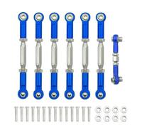 PLOQAZEH RC Repairs Models For Traxxas For Slash 4X4 For VXL 2WD For Rustler For Stampede For Hoss 1/10 Turnbuckles Camber Link Rod Linkage Set RC Car Parts(Blue)