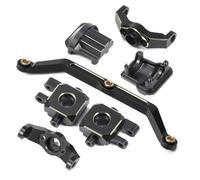 PLOQAZEH RC Repairs Models For TRX4M For Defender 1/18 Brass Weight Steering Link Blocks Knuckles Diff Cover Caster Blocks RC Crawler Car Upgrade Parts(Size 5)