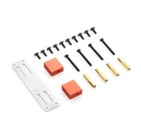 PLOQAZEH RC Repairs Models For WPL C14 C24 B14 B24 B16 B36 Metal Front Axle Servo Mount Holder Bracket RC Car Upgrade Parts Accessories(Red)